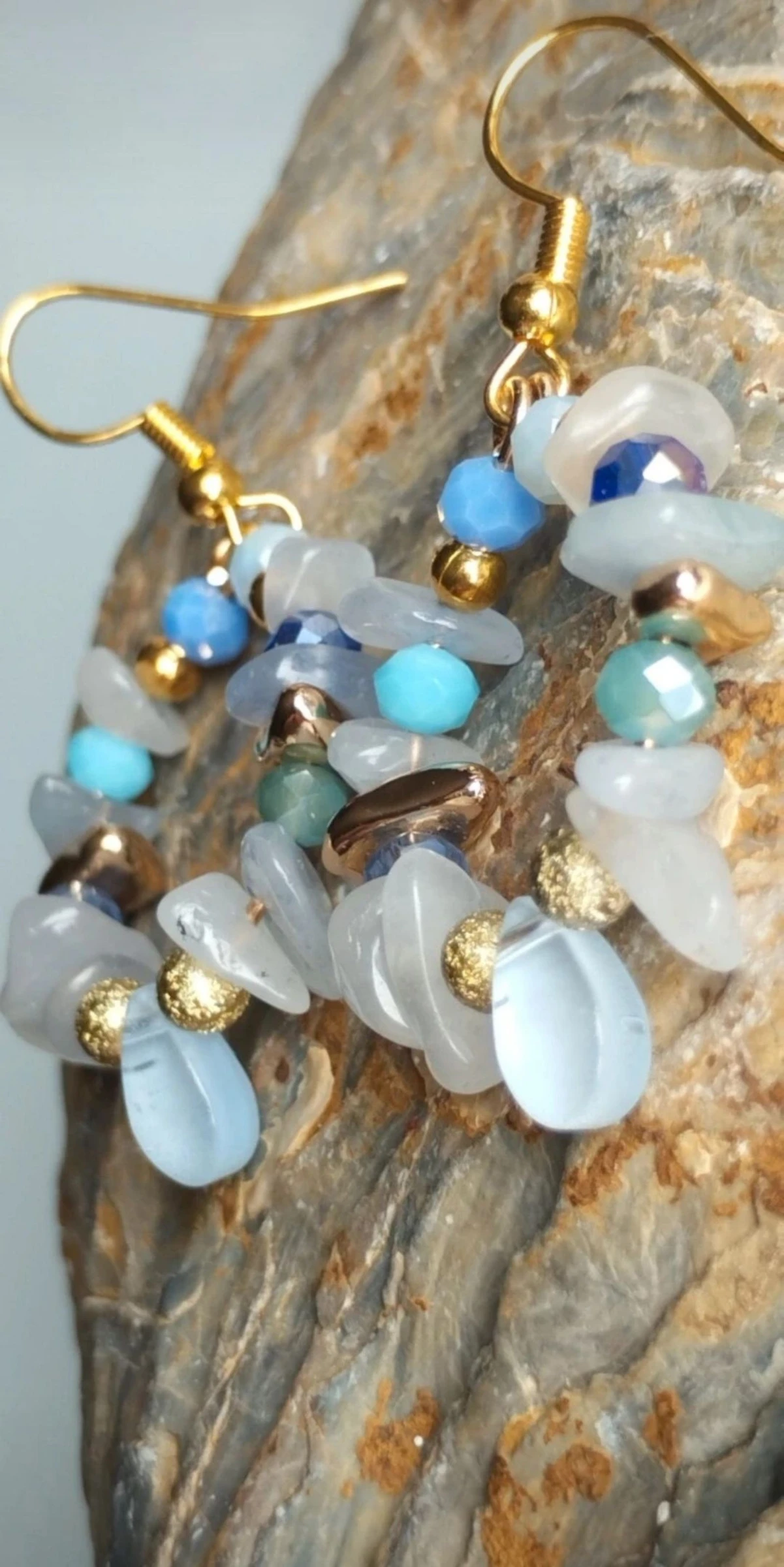 1 x 10€🌟  2 x 16€🌟 ❤️‍🔥🎁🧸🫴🏼Magnifiques Boucles d'Oreilles Artisanales en Minéraux Naturels🫴🏼🧸🎁❤️‍​ – photo 17